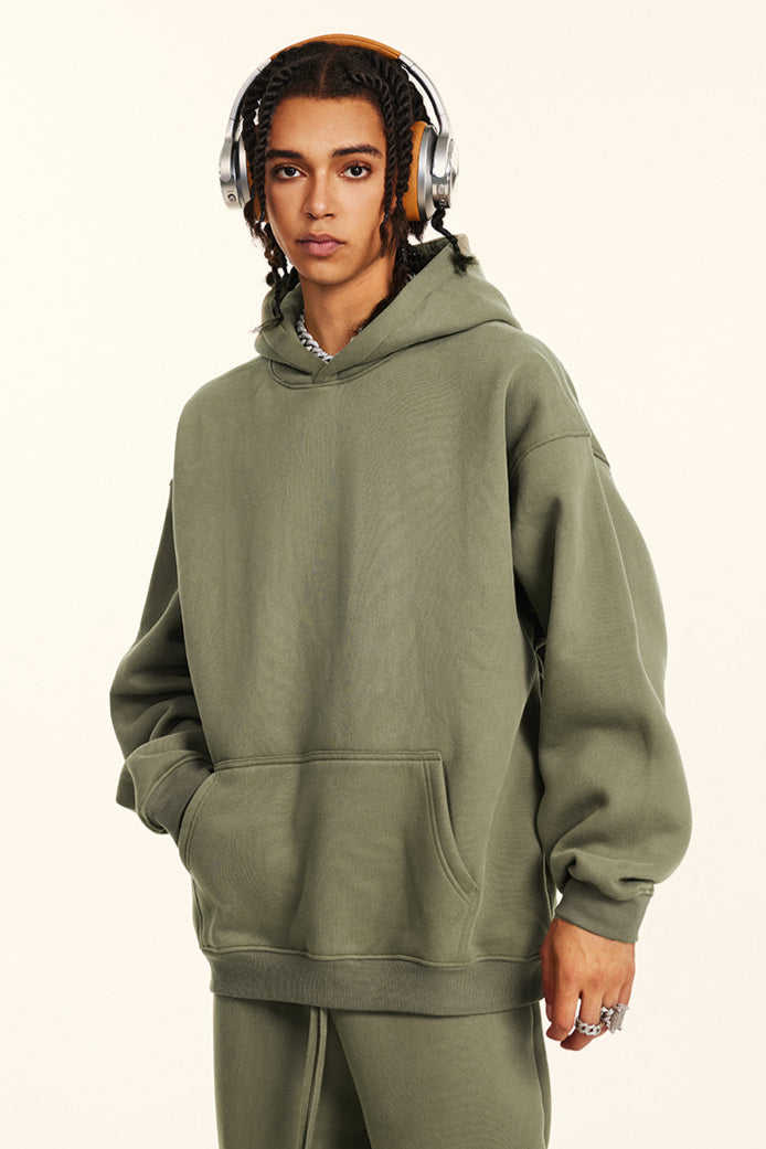 Oversize Hoodie Kapuzenpullover Sweatshirt Bequem Lang Modisch