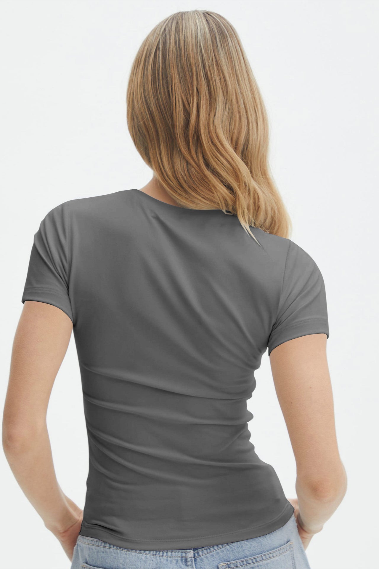 Casual T-shirt met ronde hals voor dames