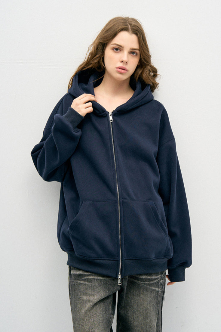 Vrouwen Zip-Up Hoodie Casual en Gezellige Buitenkleding