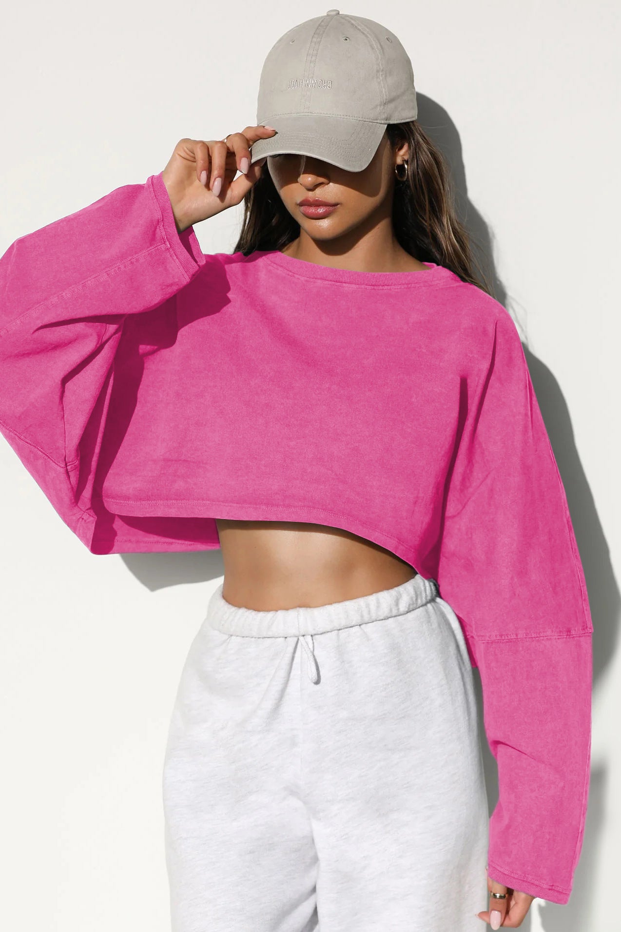 Ethereal Drift Oversized Crop Top