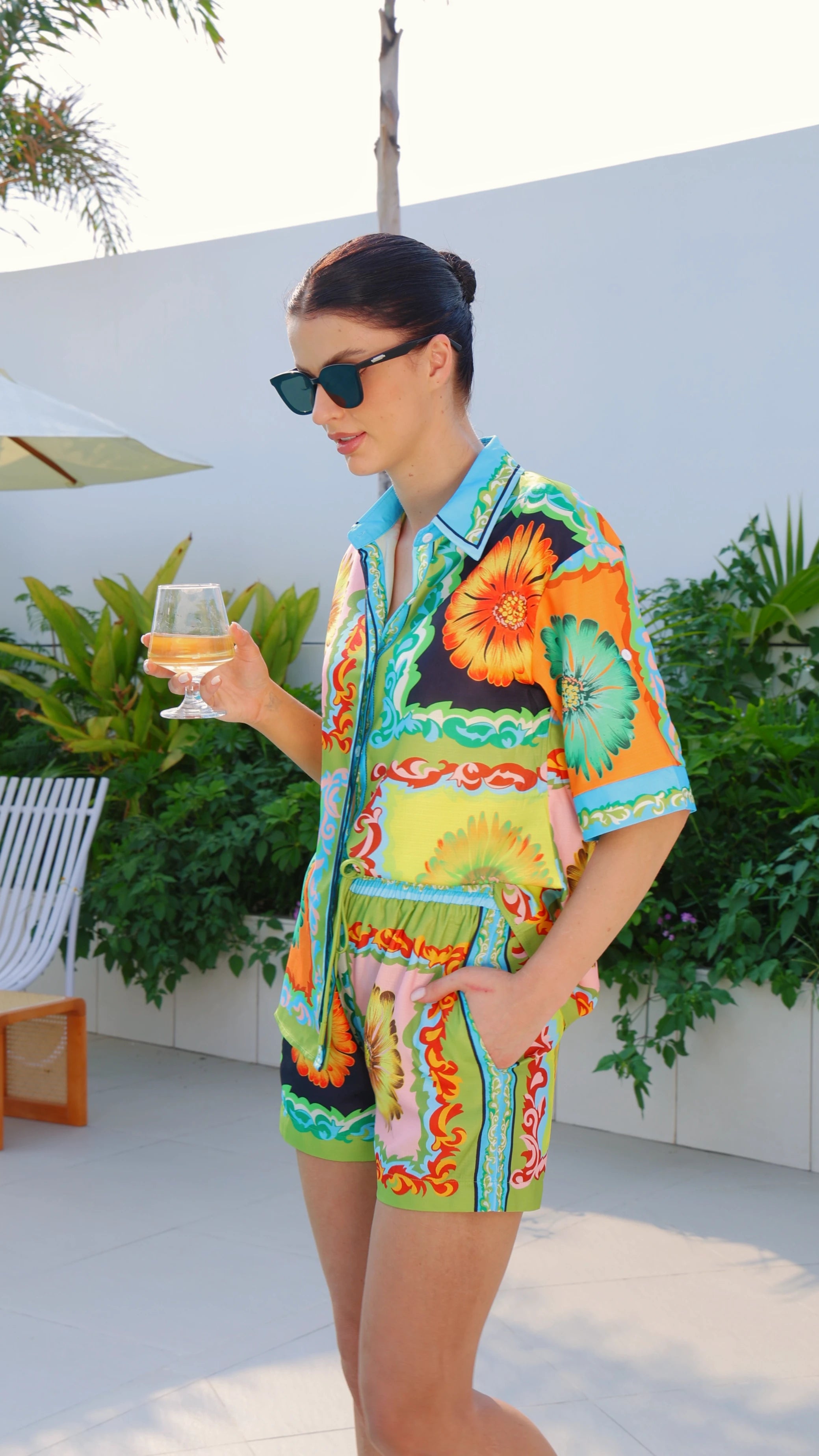 The Palm Springs - Shirt and Short Set