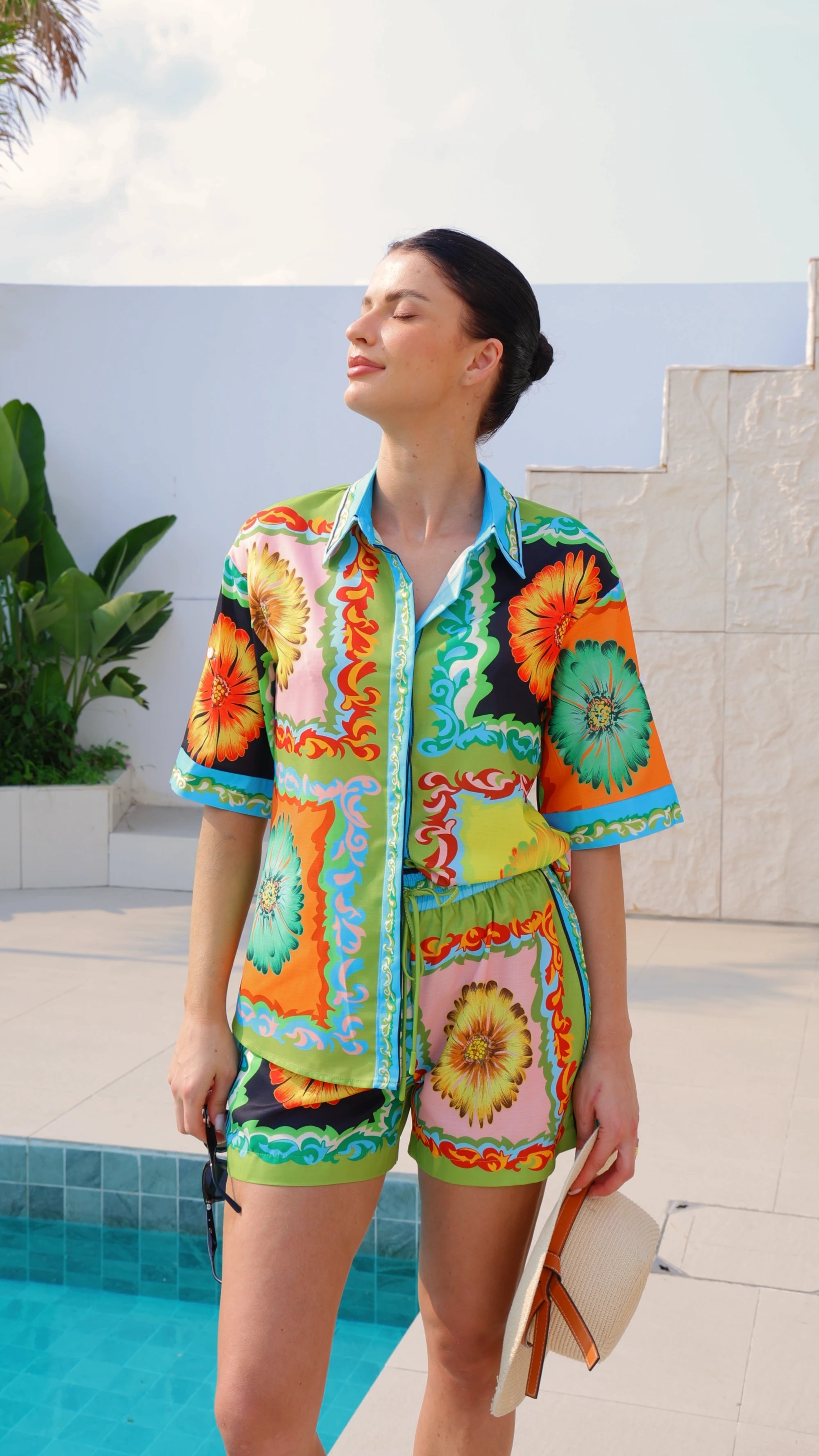 The Palm Springs - Shirt and Short Set