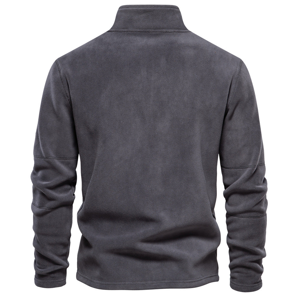 Heren Polar Fleece Half-Zip Sweatshirt