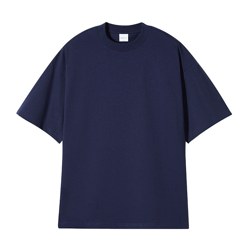 Plain Loose Round Neck T-Shirt