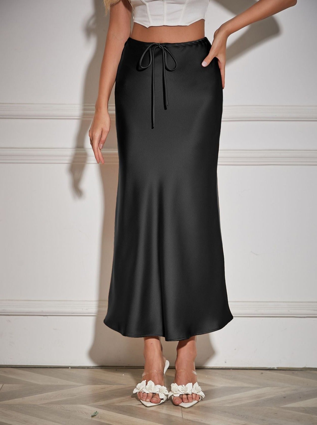 Black Tie Wait Maxi Skirt