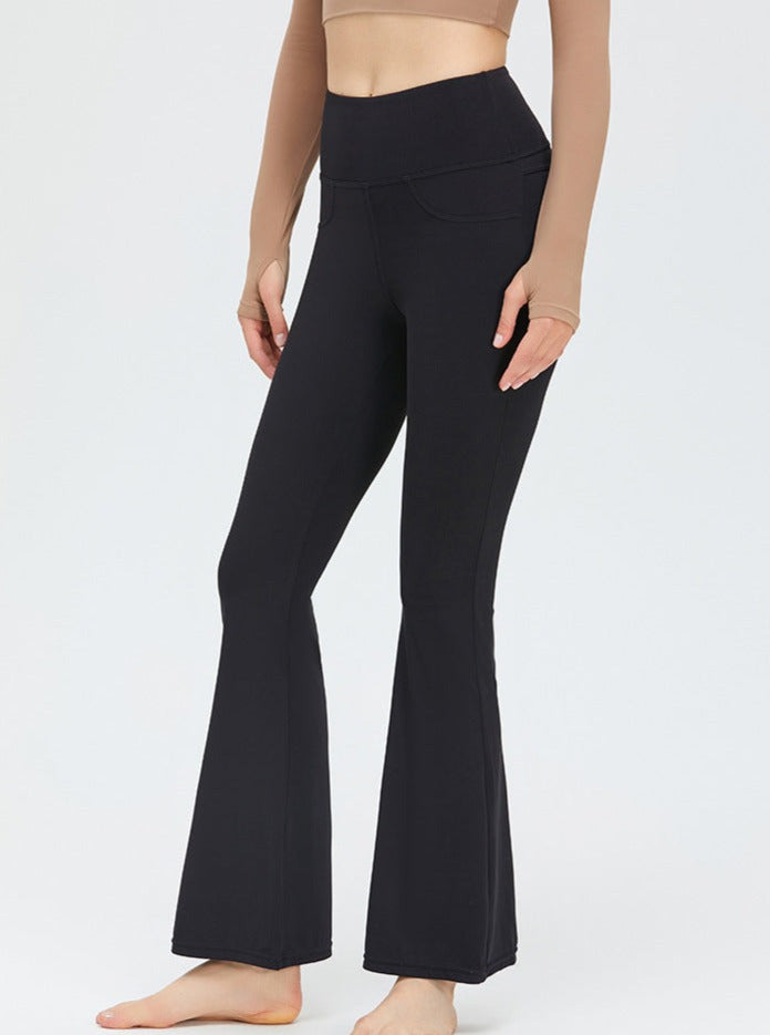 Bell-Bottom Hip-Lifting Slim-Flared Yoga Broek 