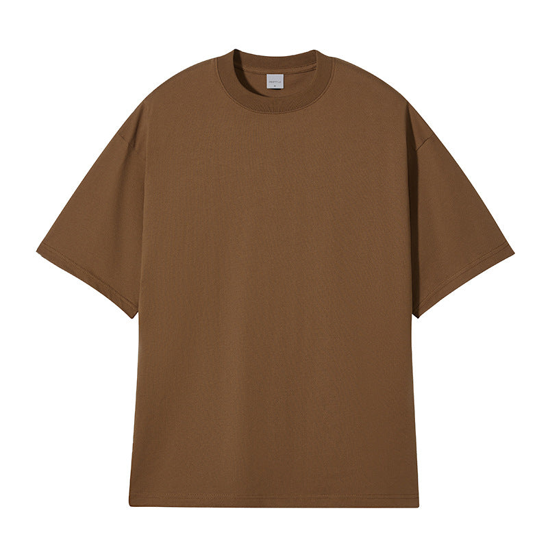 Plain Loose Round Neck T-Shirt