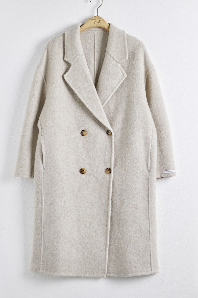 Warm Elegant Buttoned Long Coat