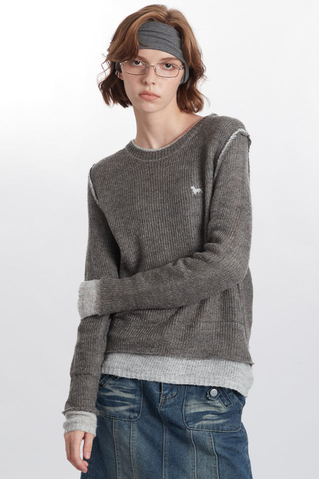 Women's Cozy Long Sleeve Knitted Sweater