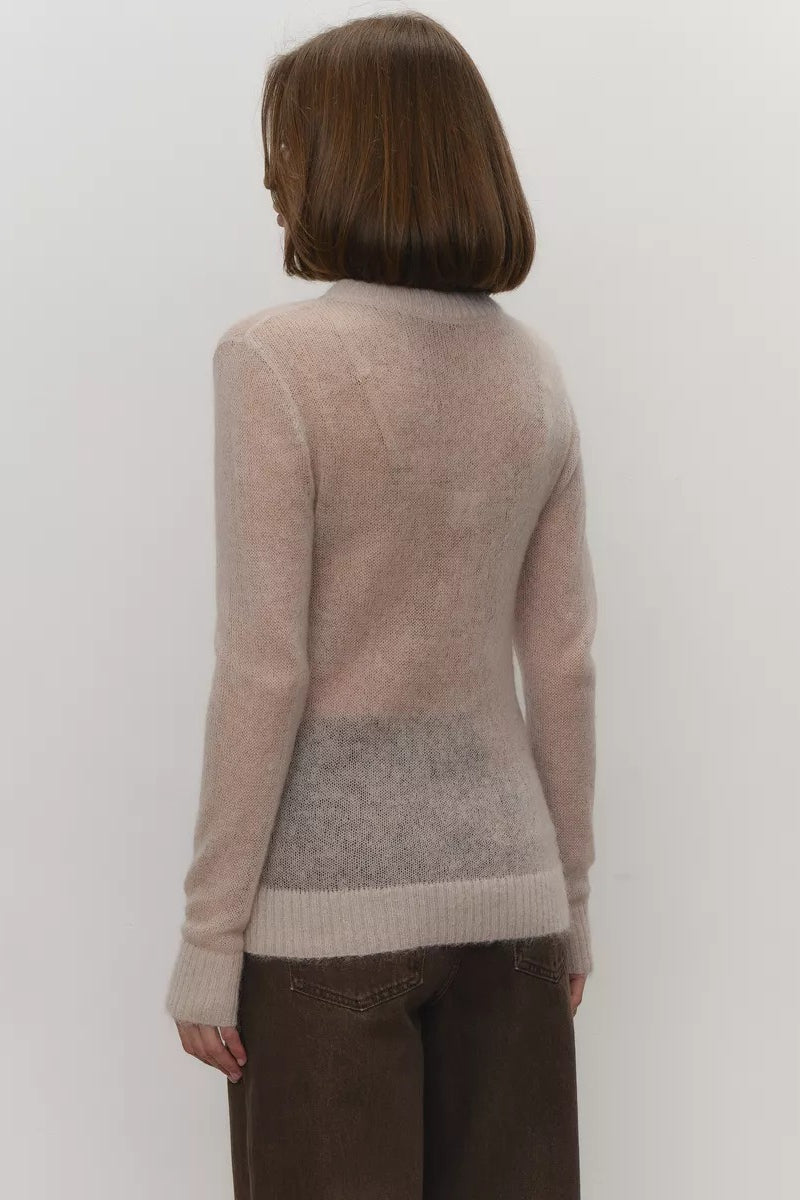 Aurielle Sheer Knit Pullover