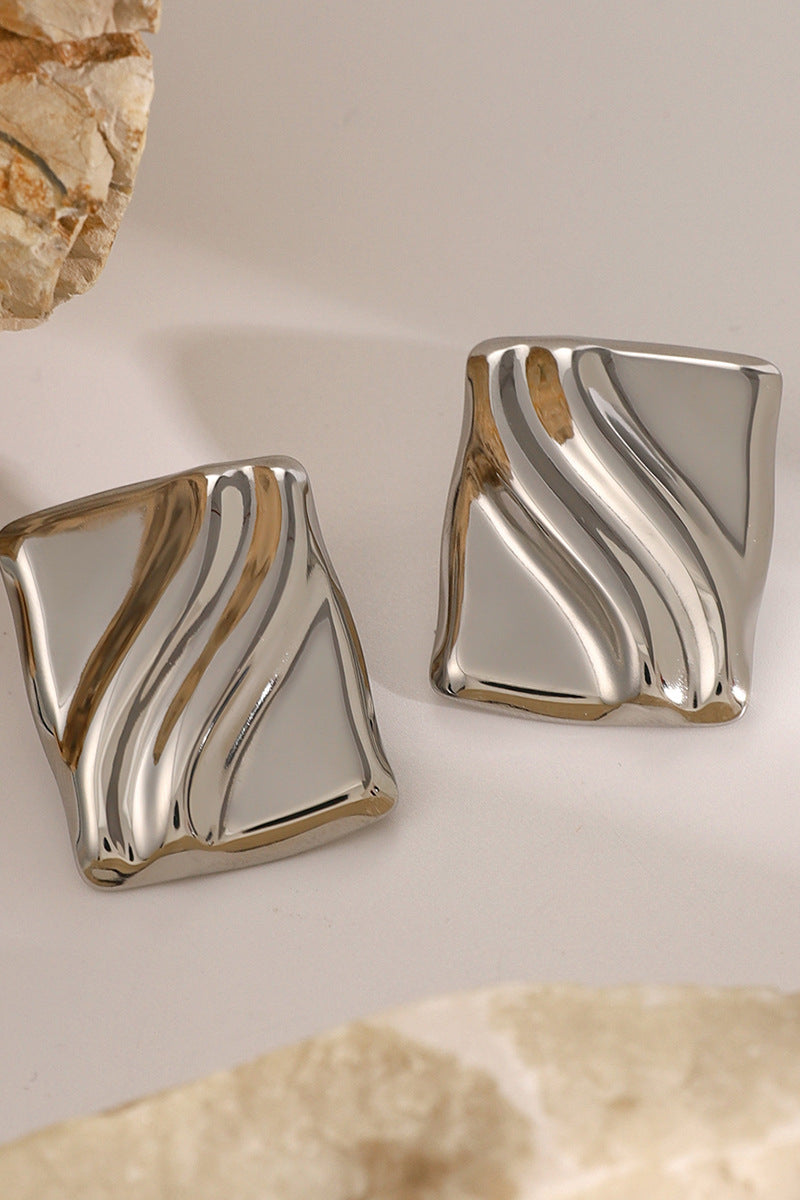 Women's Bold Square Statement Earring